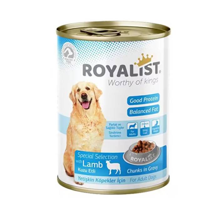 Royalist Wet Chunk Dog Lamb šlapias maistas šunims, 400 g