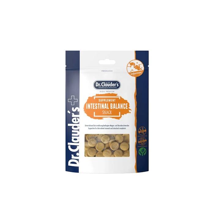 Dr. Clauder's Supplement Snack Intestinal maisto papildas virškinimo trakto sveikatai, 150 g