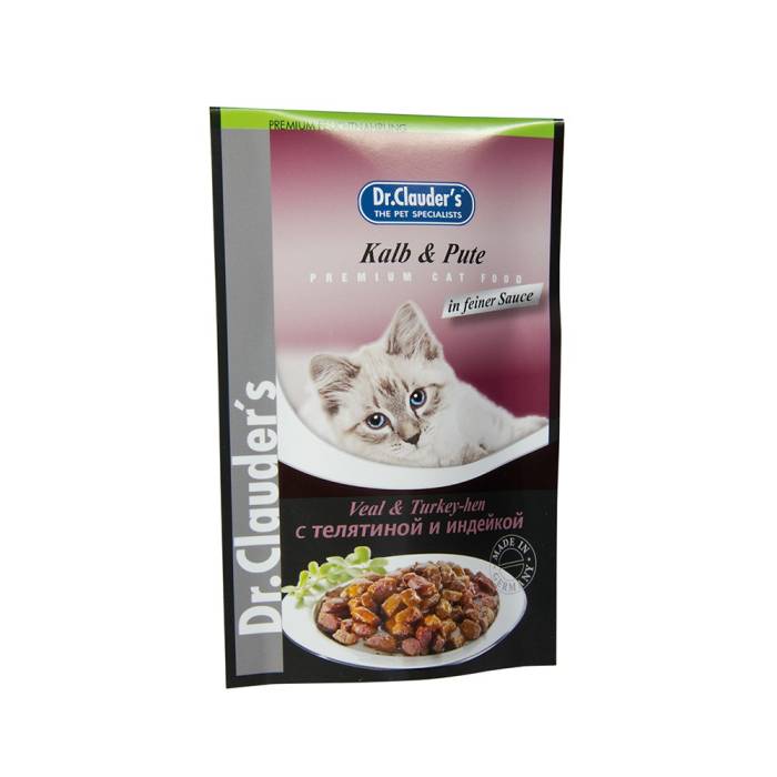 Dr. Clauder's Best Pearls No. 06 Kalb - Pute šlapias maistas katėms su eršiena ir kalakutiena, 100 g