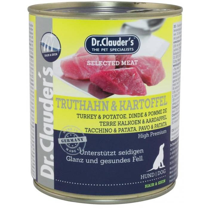 Dr. Clauder's Turkey - Potato šlapias maistas šunims, 400 g