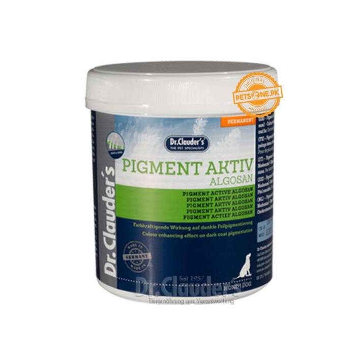 Dr. Clauder's Hair - Skin Pigment Aktiv Algosan jūros dumblių milteliai šunų kailiui, 400 g