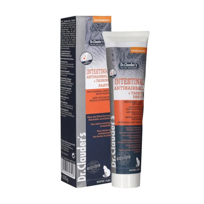 Dr. Clauder's Anti hairball emulsija katėms su taurinu nuo plaukų kamuoliukų, 100 g