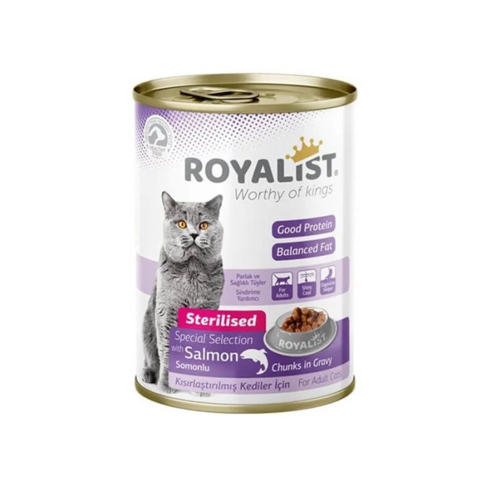 Royalist Food Wet Chunk Cat Salmon šlapias maistas katėms, 400 g