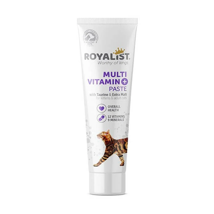 Royalist Multi Vitamin Paste Cat and Kitten multivitaminų pasta mažoms ir suaugusioms katėms, 100 g