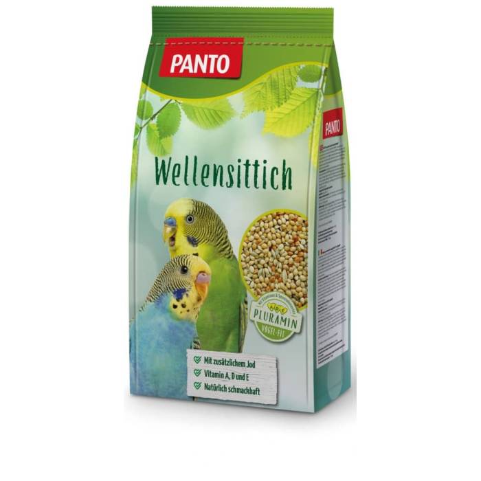 Panto Wellensittich banguotųjų papūgėlių lesalas su Pluramin, 2,5 kg