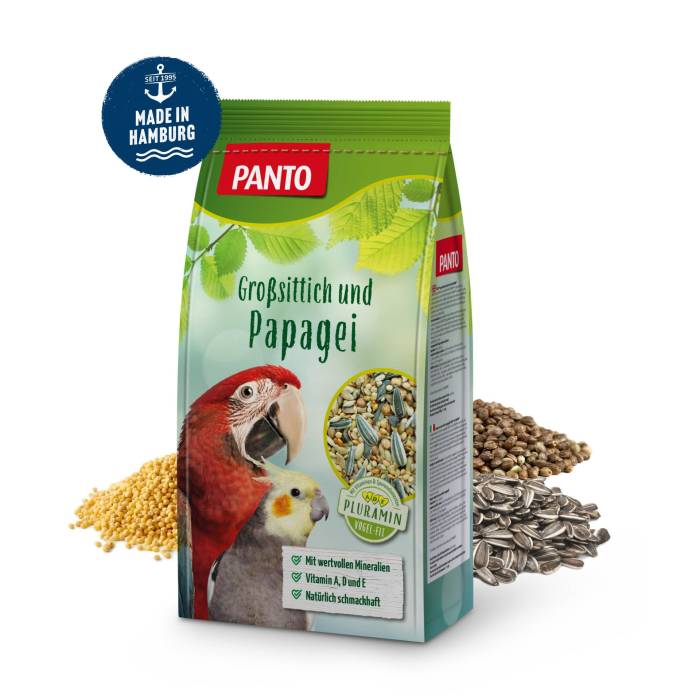 Panto Großsittich Papageienf didelių papūgėlių lesalas, 2,5 kg