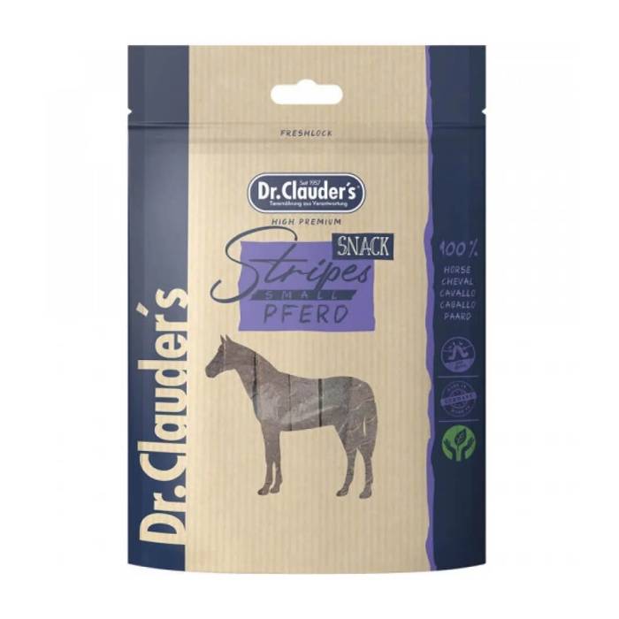 Dr. Clauder´s Stripes Snack Horse skanėstas šunims ir katėms juostelėmis su arkliena, 80 g