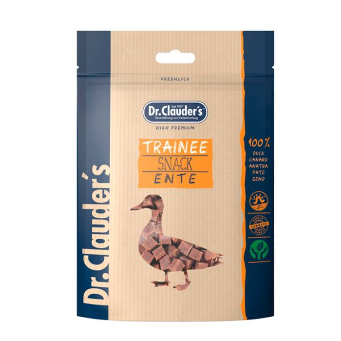Dr. Clauder´s Trainee Snack Rind skanėstas šunims ir katėms gabaliukais su jautiena, 80 g