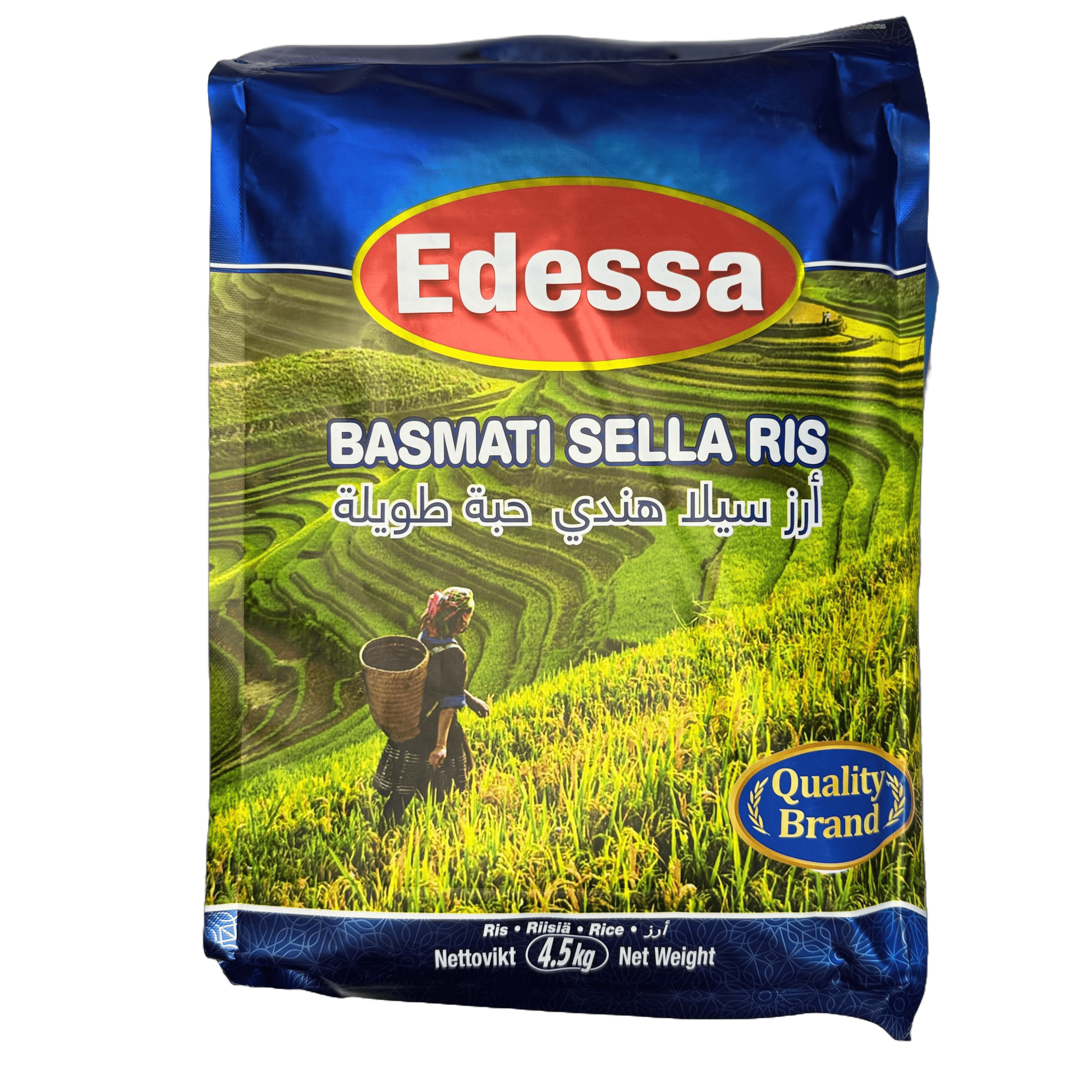 BASMATI ryžiai EDESSA Sella, 4,5 kg