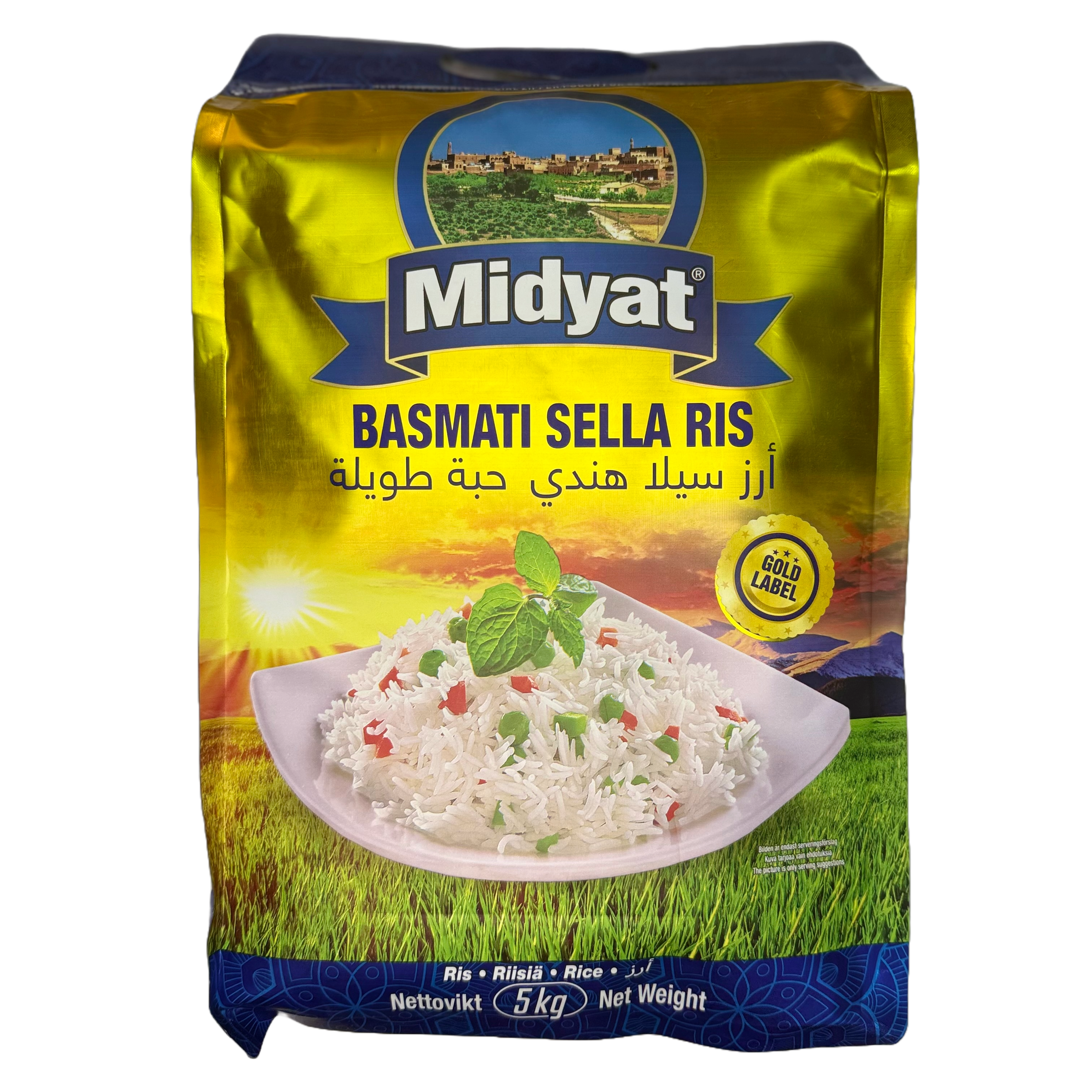 BASMATI ryžiai MIDYAT Sella , 5 kg