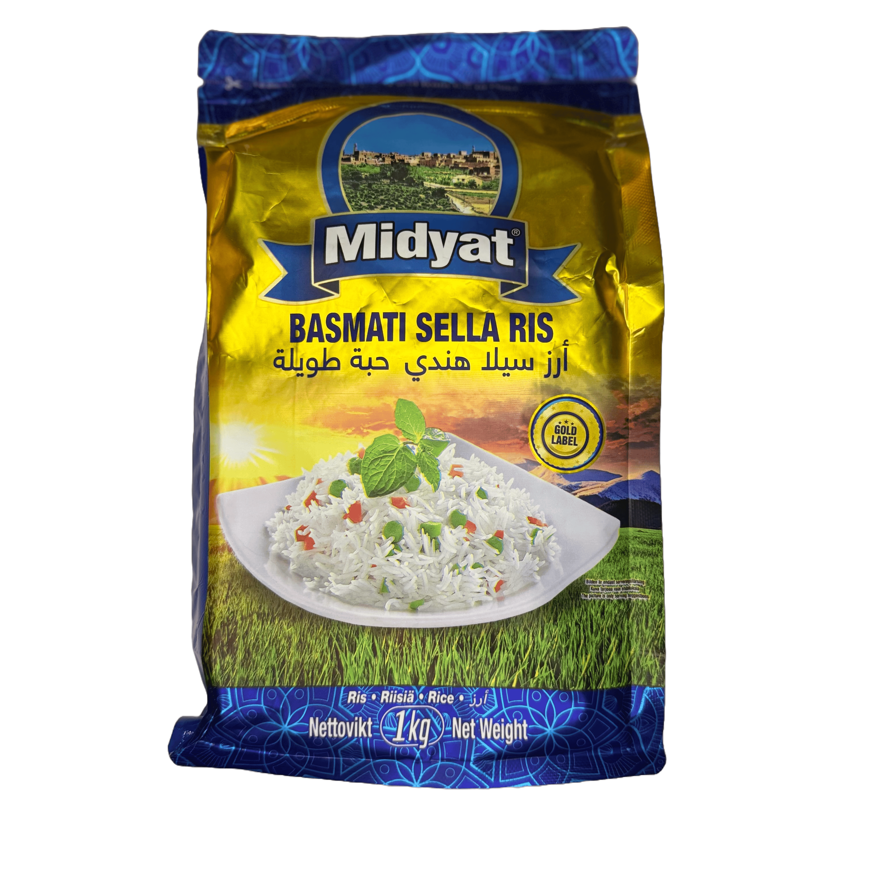 BASMATI ryžiai MIDYAT Sella , 1 kg