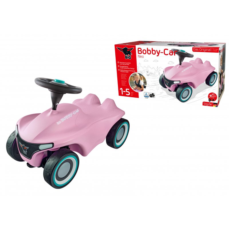 Paspiriamas automobilis Big Bobby Car Neo, rožinis