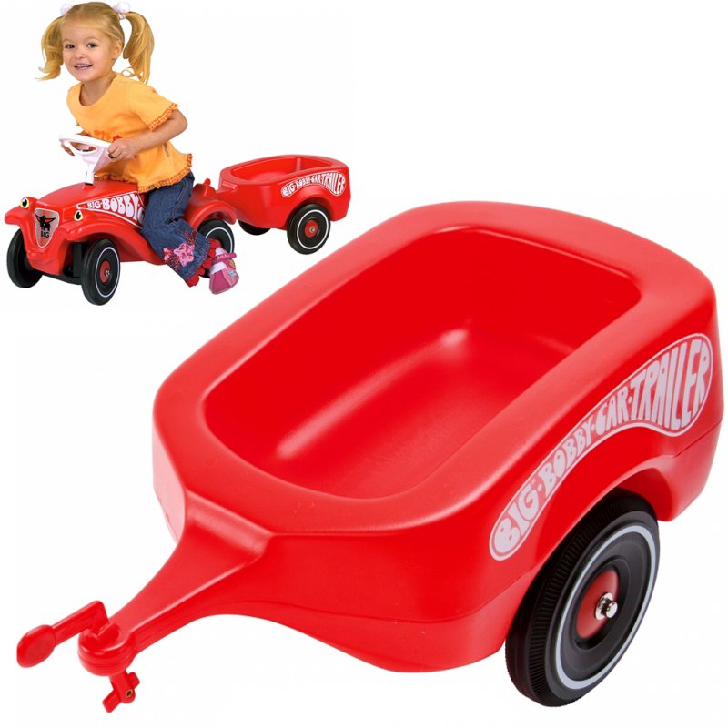 Paspiriamo automobilio priekaba - Bobby Car Classic, raudona
