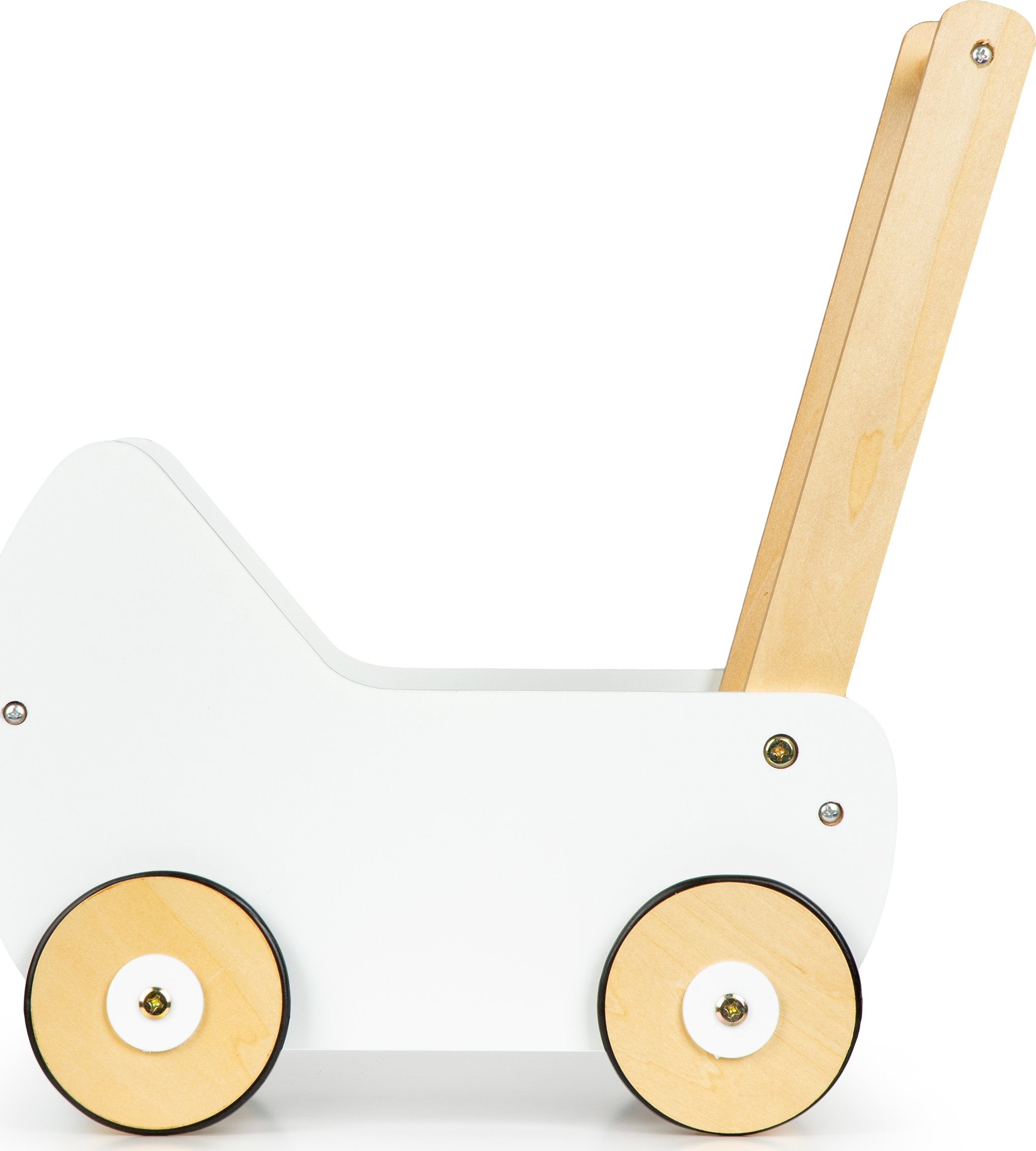 Medinis lėlių vežimėlis-stumdukas ECOTOYS