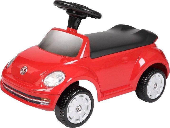 Vaikiškas stumdomas automobilis RollPlay VW Beetle Foot-To-Floor, raudonas