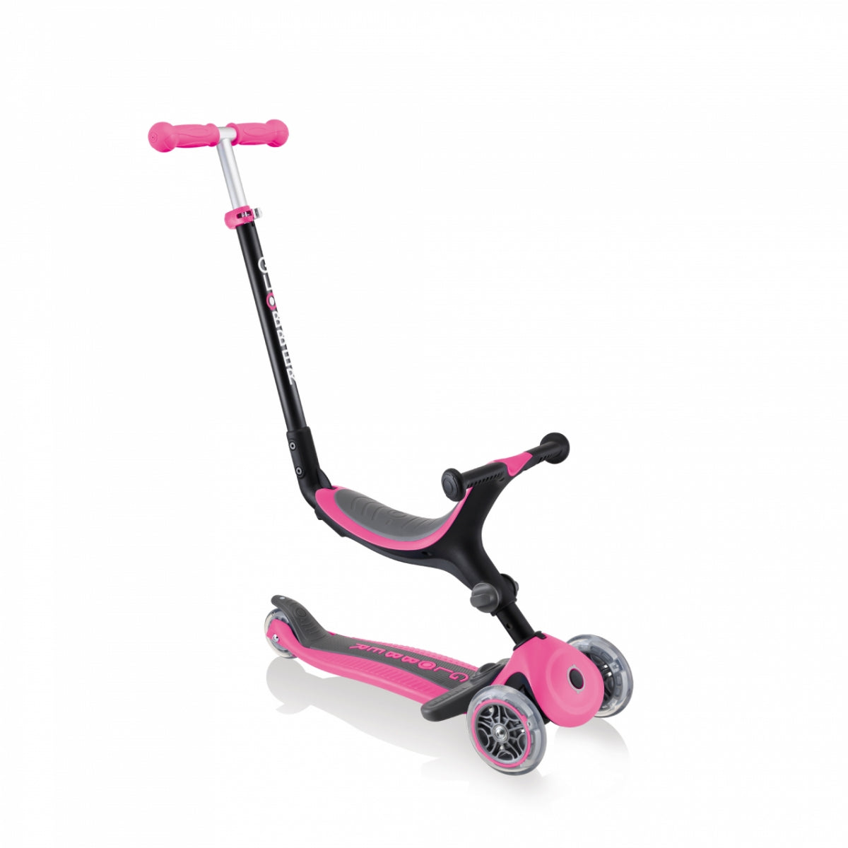 Paspirtukas GLOBBER Go Up Foldable Plus, rožinis