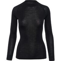 Termo marškinėliai Thermowave mot. Merino Warm ilgom rankovėm juodi