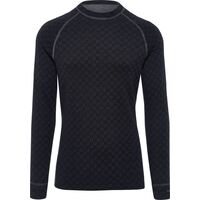 Termo marškinėliai Thermowave vyr. Merino Xtreme ilgom rankovėm juodi