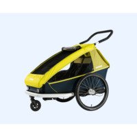 Priekaba vaikams Croozer Kid for 2 juoda/geltona