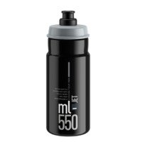 Gertuvė Elite Jet Black Grey logo 550ml