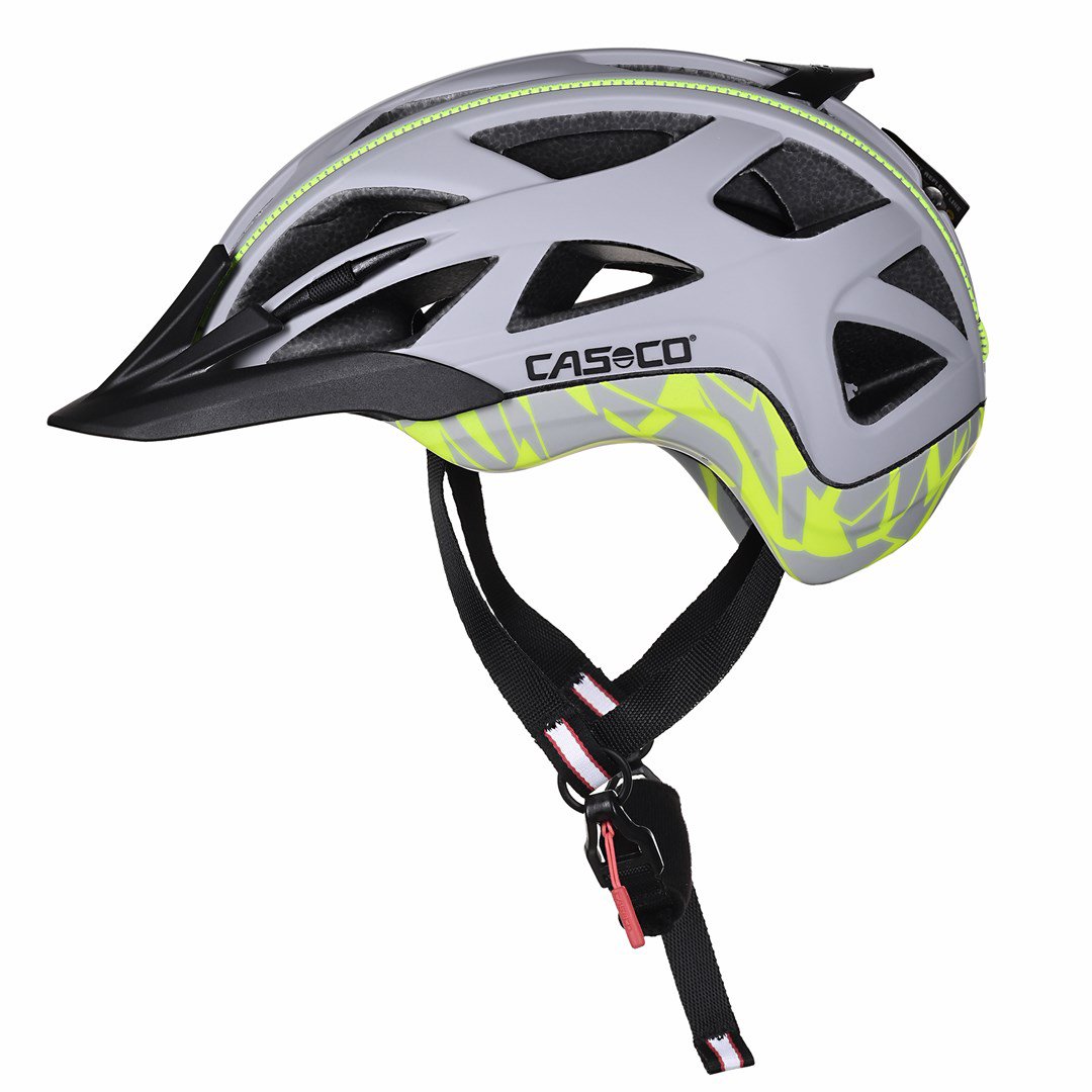 CASCO ACTIV 2 SILVER-NEON šalmas M 56-58