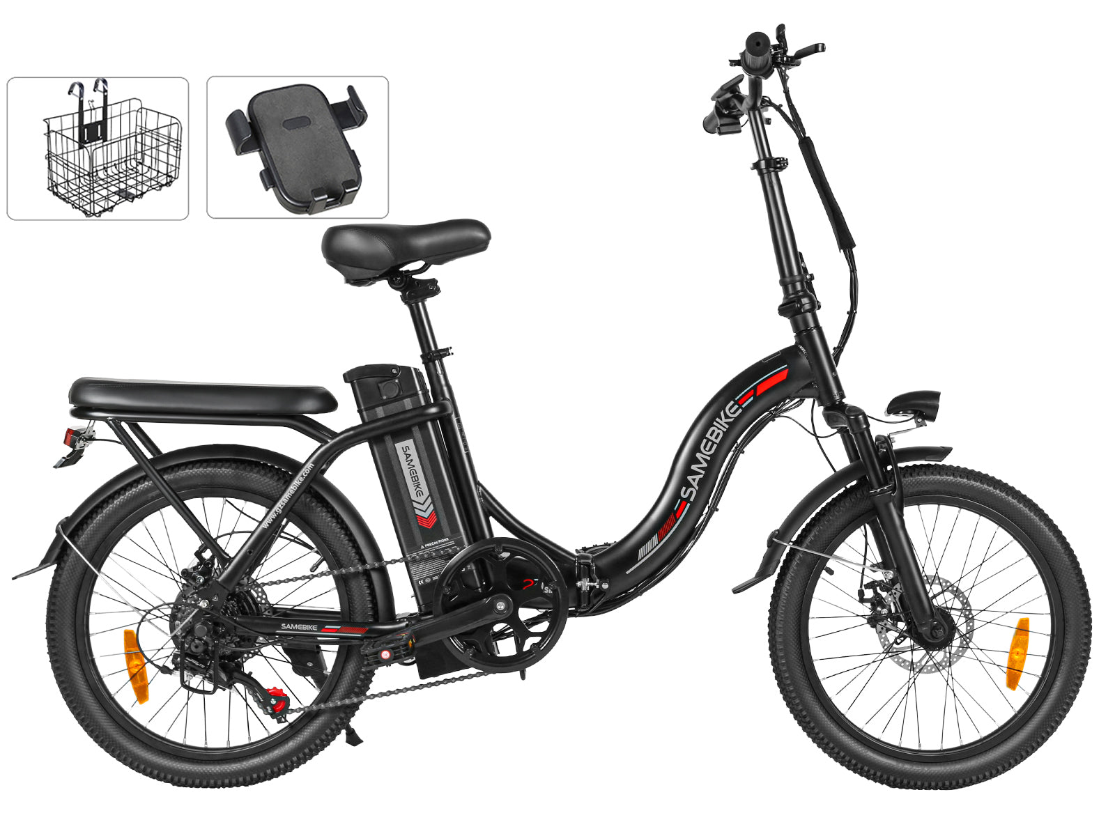 SAMEBIKE CY20 nešiojamasis priemiestinis 350W elektrinis dviratis