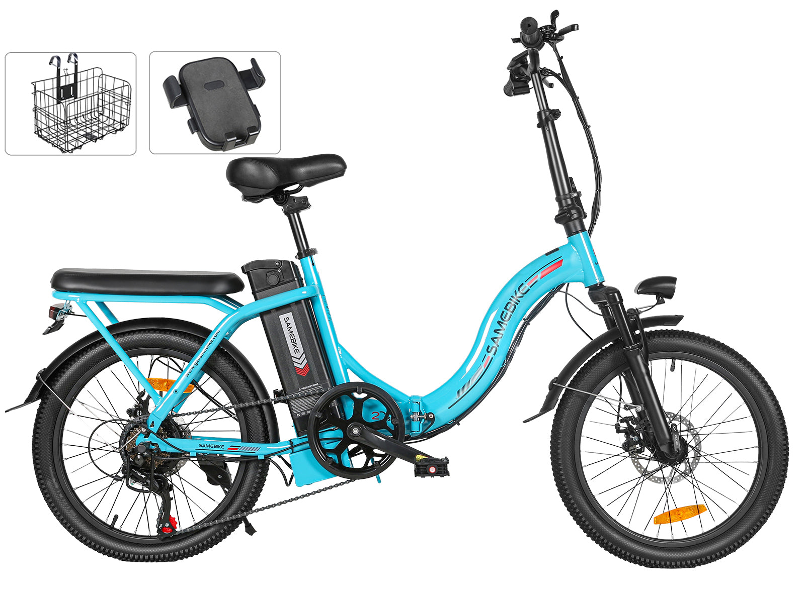 SAMEBIKE CY20 nešiojamasis priemiestinis 350W elektrinis dviratis