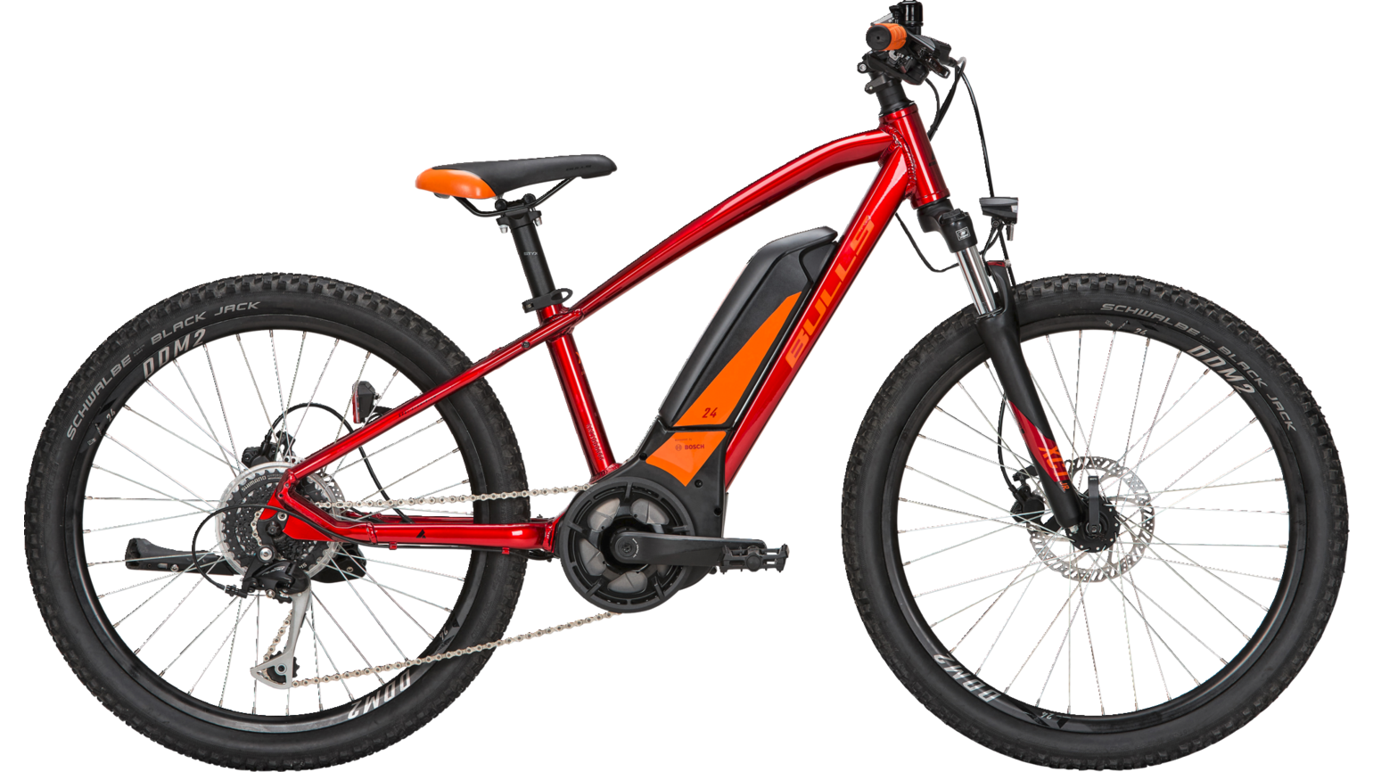 Dviratis 24" Bulls Twenty 4 E 400wh 8g raudonas