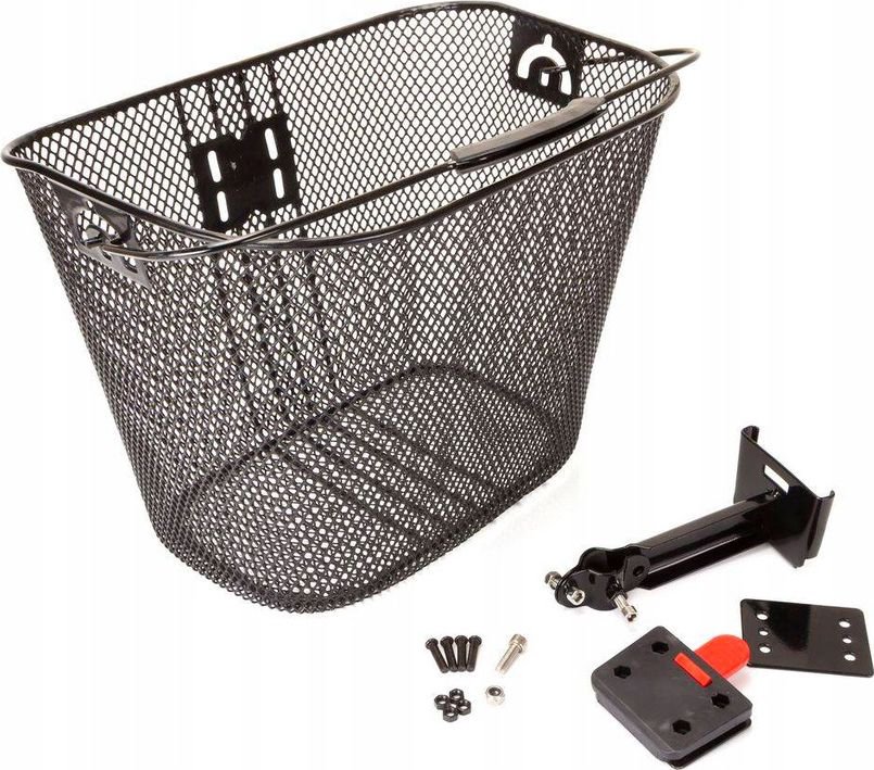 Romet Basket for the bracket of hearts. HQ-205 metal/metal clip-outline/ 34x25x26 black