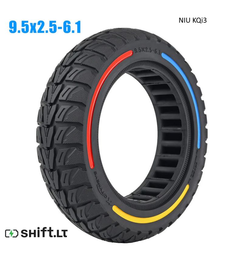 Padanga pilnavidurė nepraduriama NIU paspirtukams 9.5x2.5