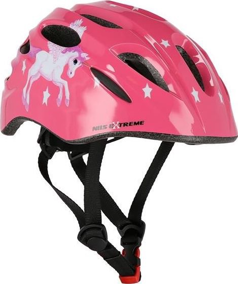 Šalmas Nils Extreme MTW01 LED rožinis, dydis XS (48-52cm)
