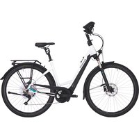 Dviratis 28" elektrinis Pegasus Premio EVO 10 Lite COMFORT 400Wh wave BOSCH sistema balta/juoda