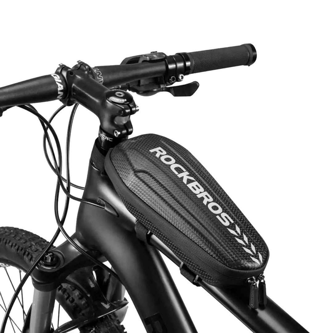 Rockbros B62-1 Dviračio rėmo / vairo krepšys 3l Black