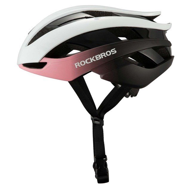 ROCKBROS Reguliuojamas dviratininko šalmas M 55-58 cm Mėlyna-rožinė