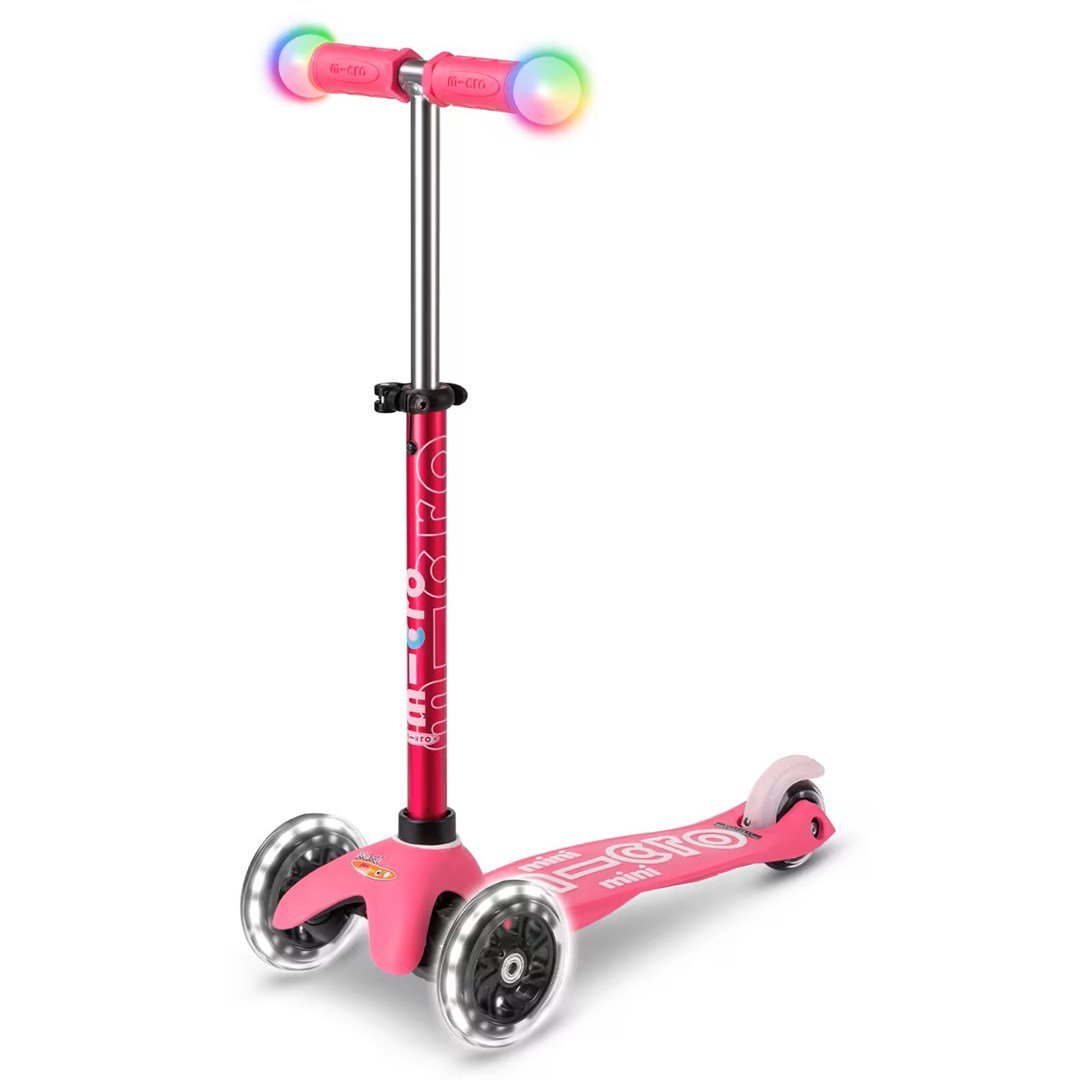 Motoroleris „Micro Mini Deluxe Magic Pink LED