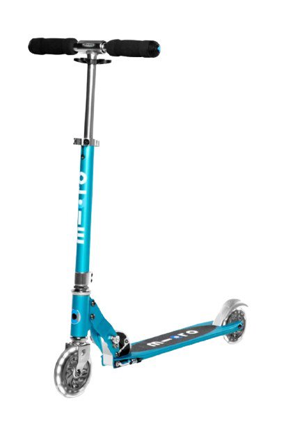 Micro Mobility Micro Sprite LED Ocean Blue Jaunam amžiui Klasikinis paspirtukas Mėlyna