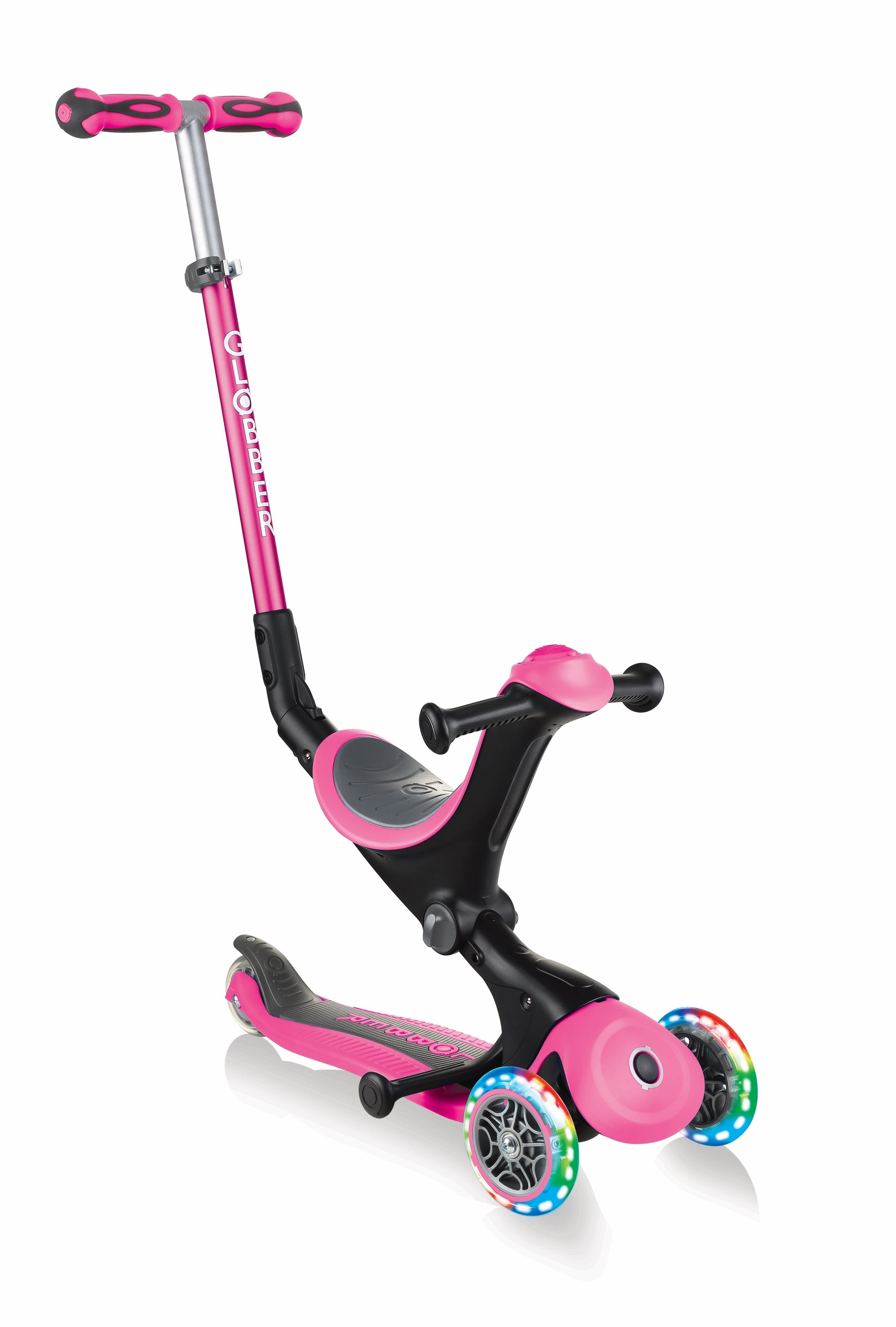Vaikiški paspirtukai  Globber  Scooter  Pink  Scooter Go Up Deluxe Lights