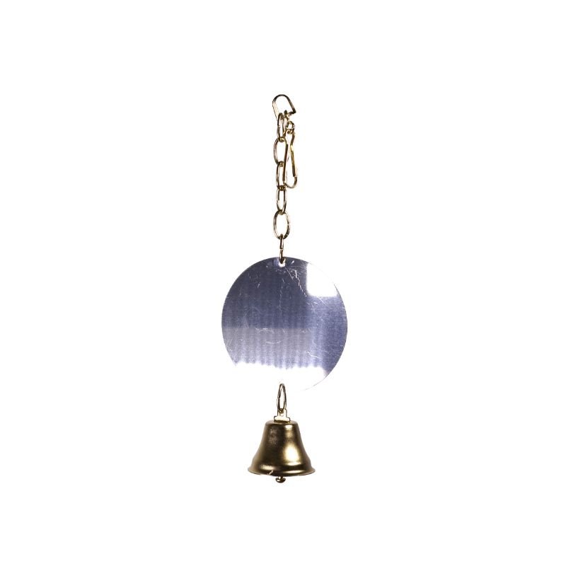 VDG Mirror Metal + Bell Žaislas Paukščiams 10x24cm