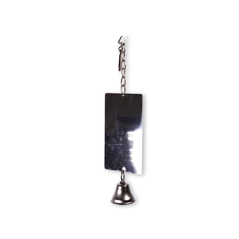VDG Mirror Metal + Bell Žaislas Paukščiams 9x36cm