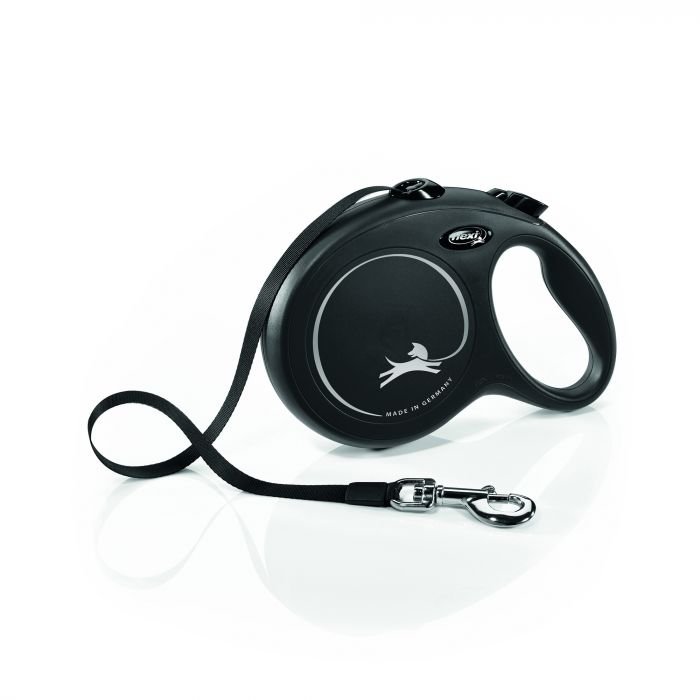 Flexi Black Design S juostelinis pavadėlis šunims iki 15 kg, 5m, įv.spalvų Mėlyna