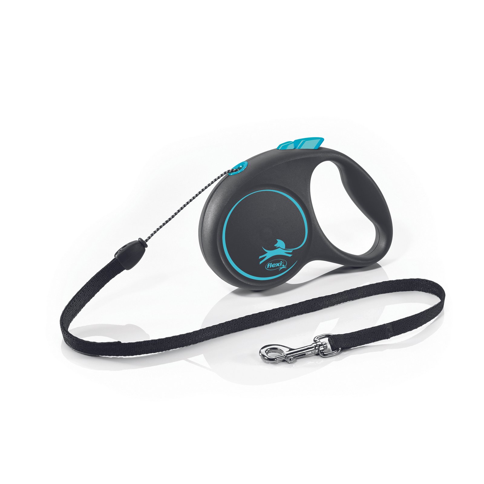 Flexi Black Design S virvelinis pavadėlis šunims iki 12 kg, 5m, įv.spalvų Juoda