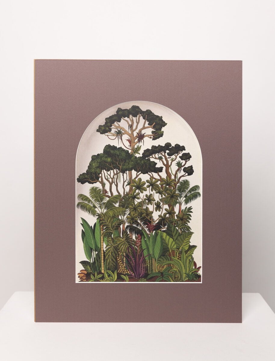 Botaninis printas „Gamtos motyvai"