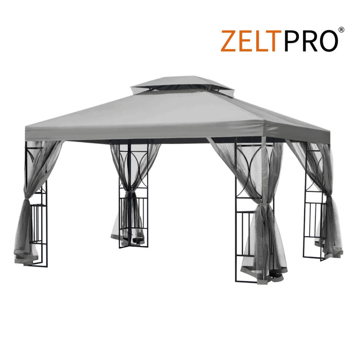 Sulankstoma pavėsinė Zeltpro Classic 300x400 Pilka