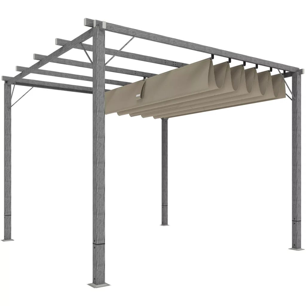 Paviljonas su magnetiniu padu, 3x3 m, pilka