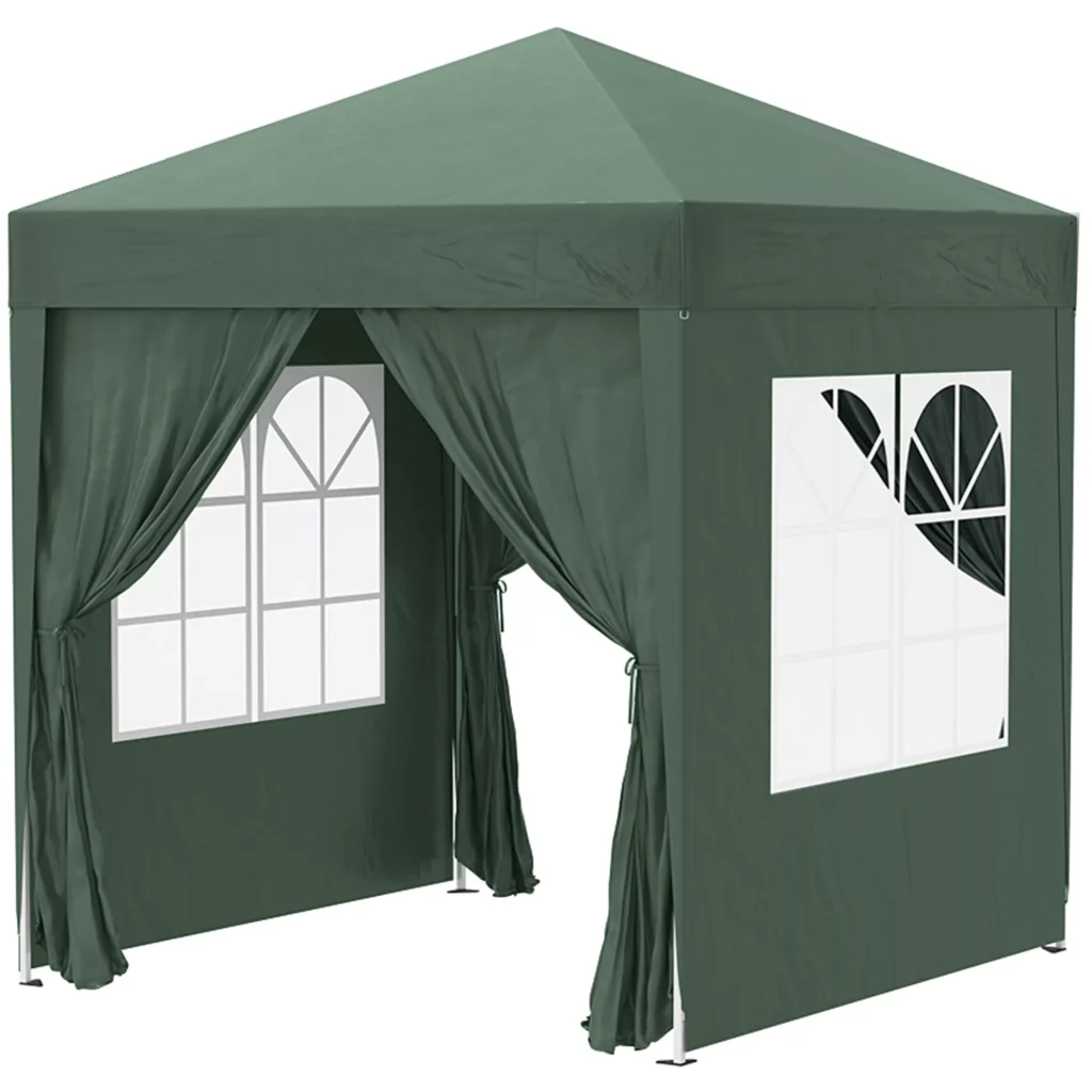 Sodo palapinė, sodo paviljonas - žalia 2x2 m