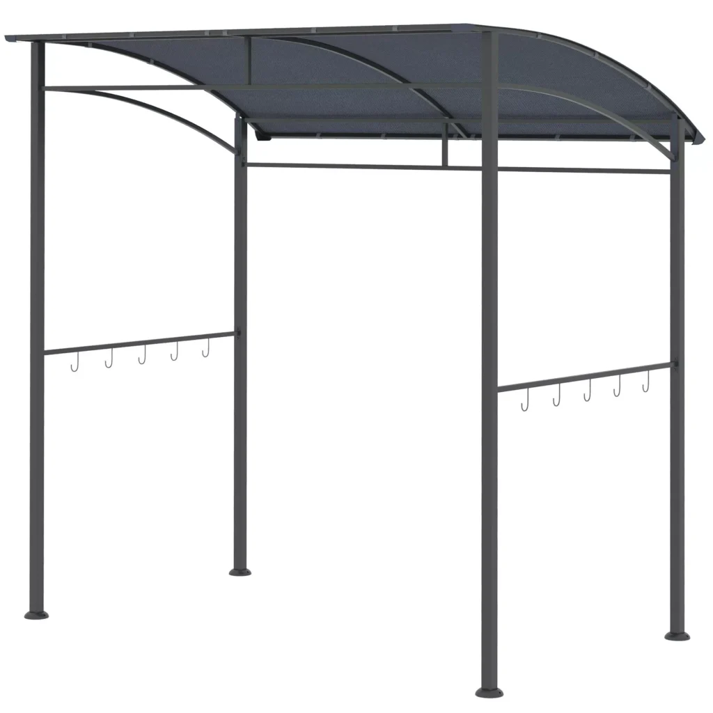 Kepsninės stogelis, apsauga nuo lietaus, atspari UV spinduliams, vandeniui - 215 x 150 x 174/220 cm