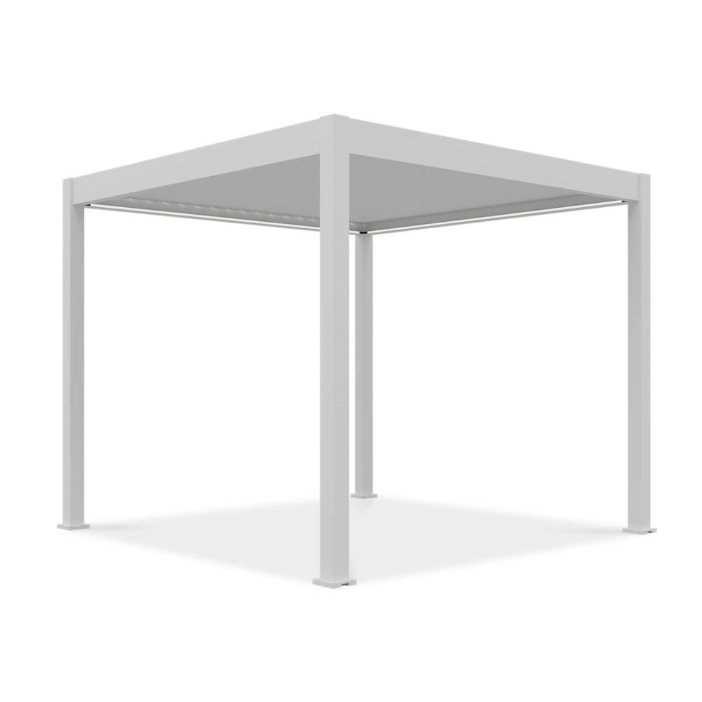 Pavėsinė Pergola ELEGANCE AUTOMATIC 300x300x256 cm su LED, White