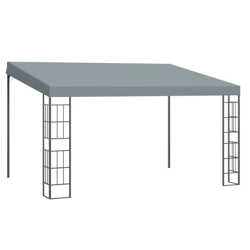 Pavėsinė 4 x 3 m, sodo paviljonas - pilka