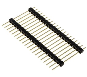 Kontaktų juosta 1x20k. 2.54mm plokščių sujungimui 29mm RoHS
