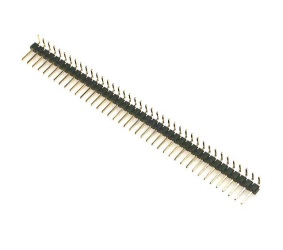 Kontaktų - kištukų juosta 40kont. 2.54mm kampinė RoHS